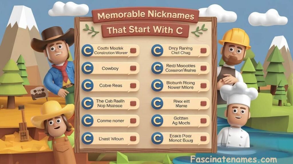 Memorable Nicknames That Start With C