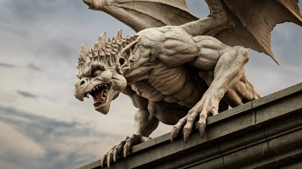 A small dragon perched on a ledge, looking curiously at its surroundings with bright, sparkling eyes.