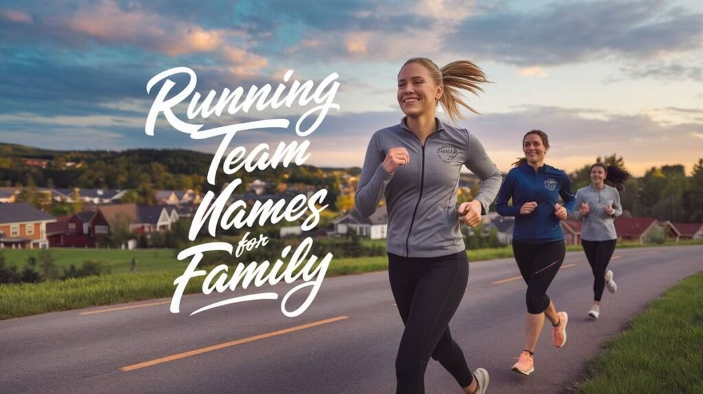 A creative list of fun and catchy running team perfect for families to bond and compete together.