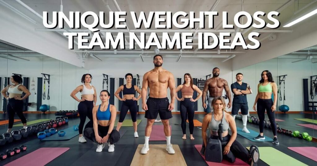 Creative team name ideas for weight loss, showcasing motivation and support in a fun and engaging way.
