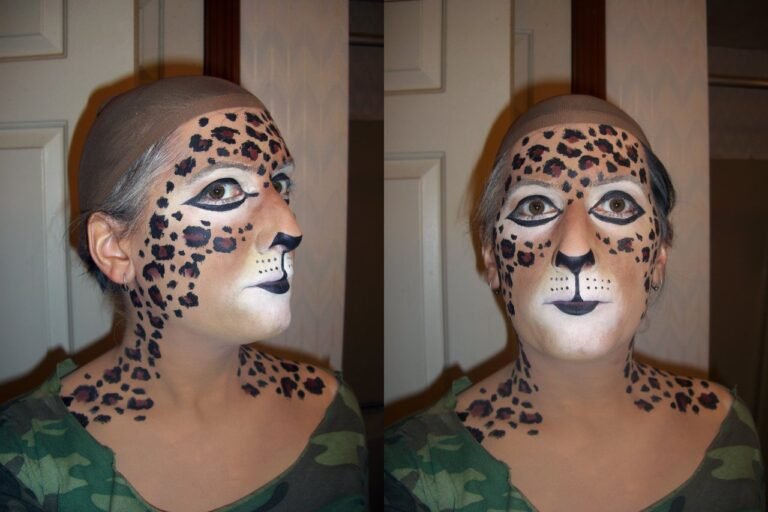10 easy steps Cheetah makeup