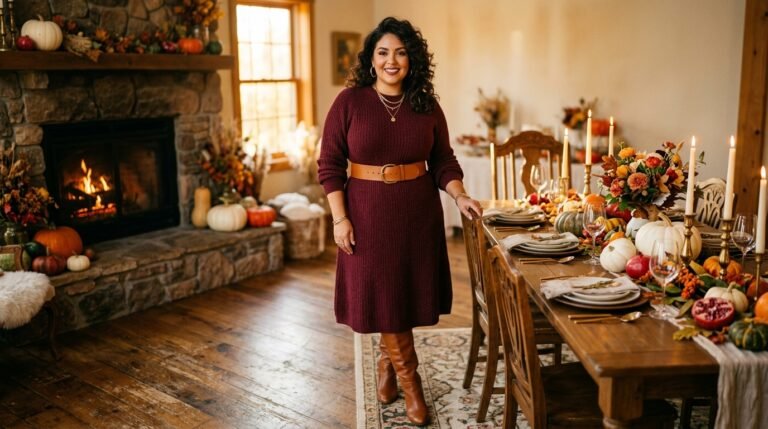 Plus Size Thanksgiving Outfit Ideas — Comfortable, Cute, Photo-Ready