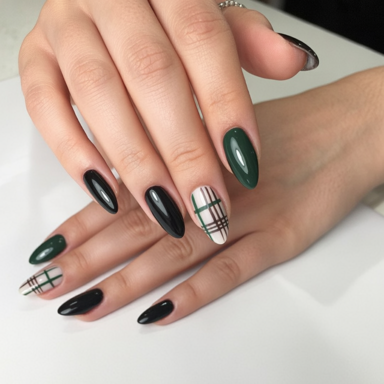 Plaid Nails: 21 Stylish Ideas for Every Season