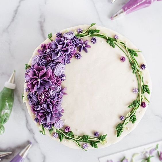 Purple Floral Cake Ideas To Make The Day Special