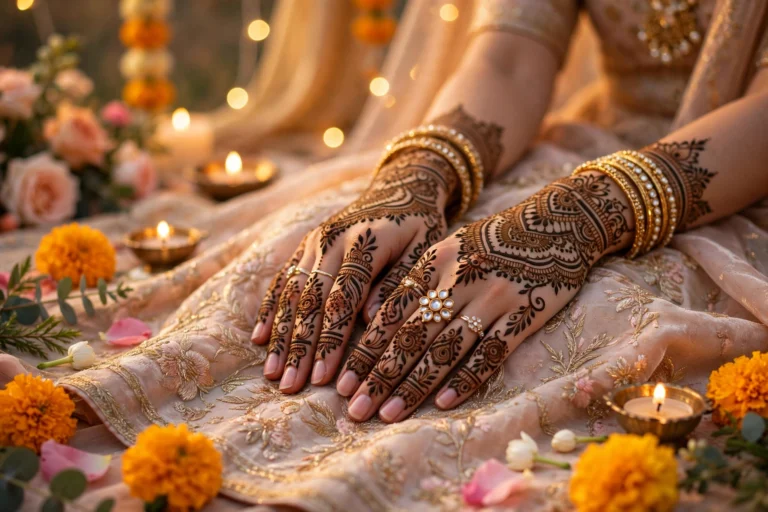 bridal henna design for women