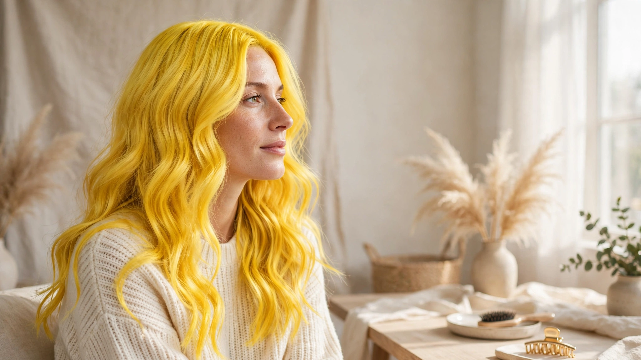 What is yellow hair called?