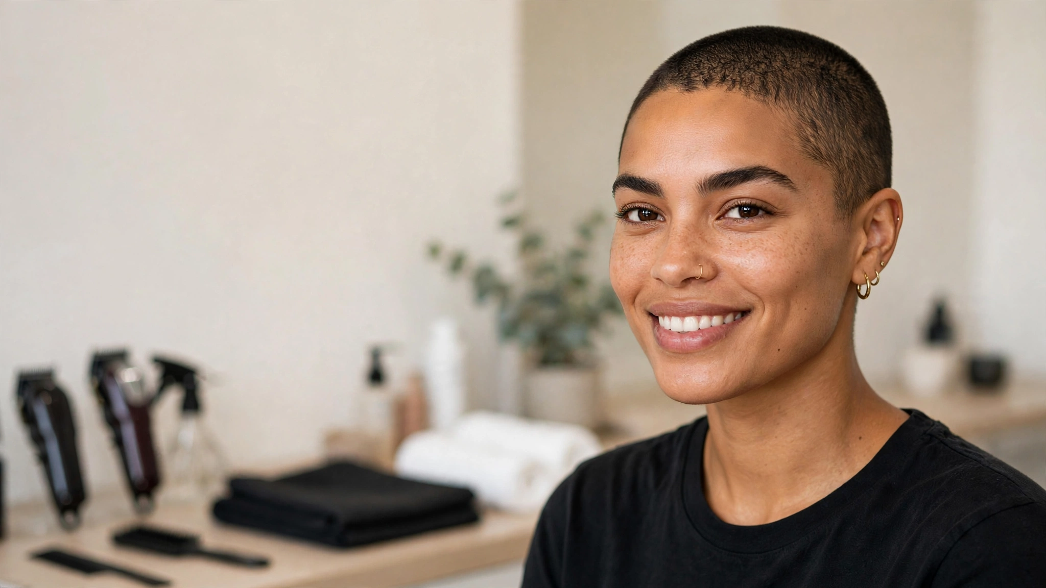 Number 4 Buzz Cut for women