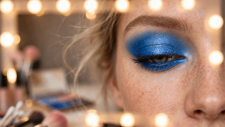 How to Apply Blue Eyeshadow.