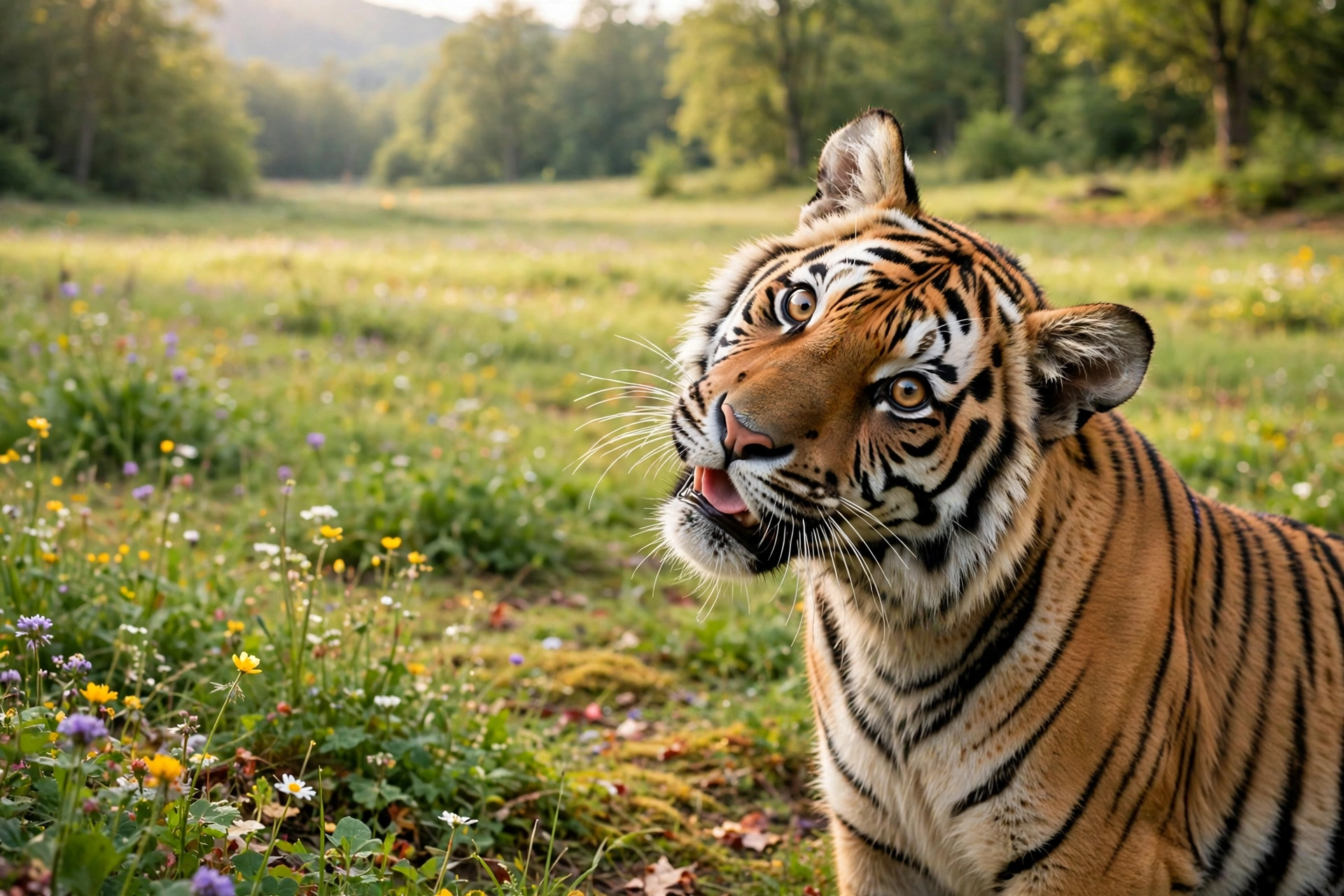 A stylish tiger dons sunglasses and a sombrero while perched on a rock, showcasing a unique blend of coolness and charm.