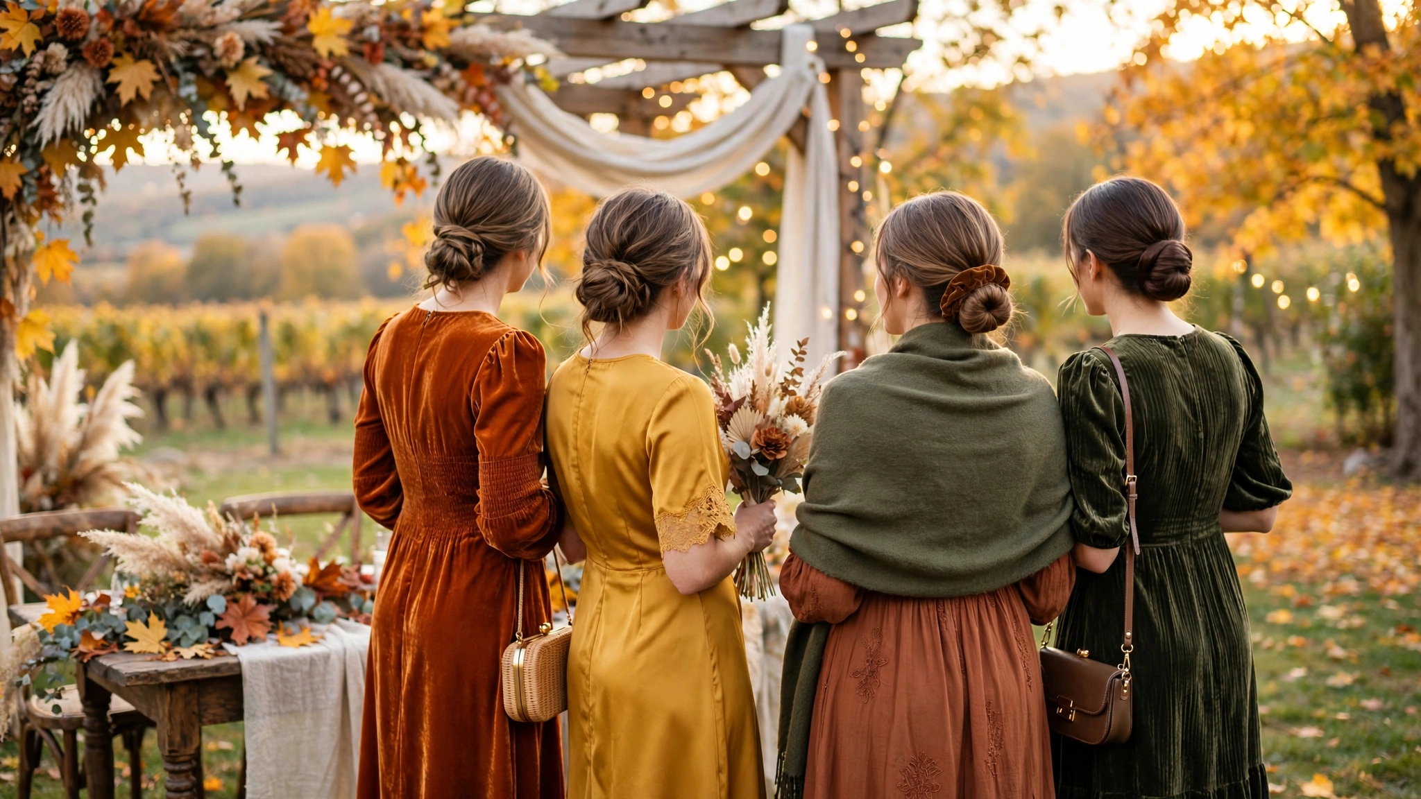 15 Fall Wedding Guest & Bridal Party Best Outfits Free Ideas.