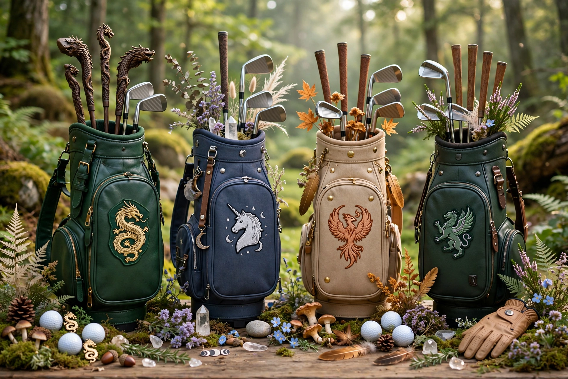 A creative list of fantasy-themed names for a golf team, showcasing unique and imaginative titles.